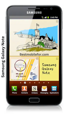 Samsung Galaxy Note mobile phone photos